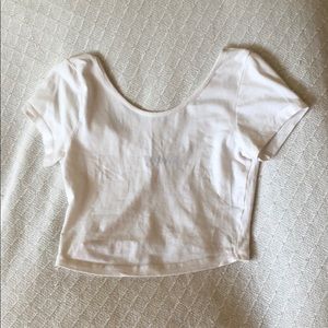 Brandy Melville Basic Short Sleeve Crop Top